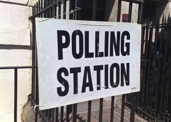 polling station sign