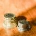 Picture of coins on a table