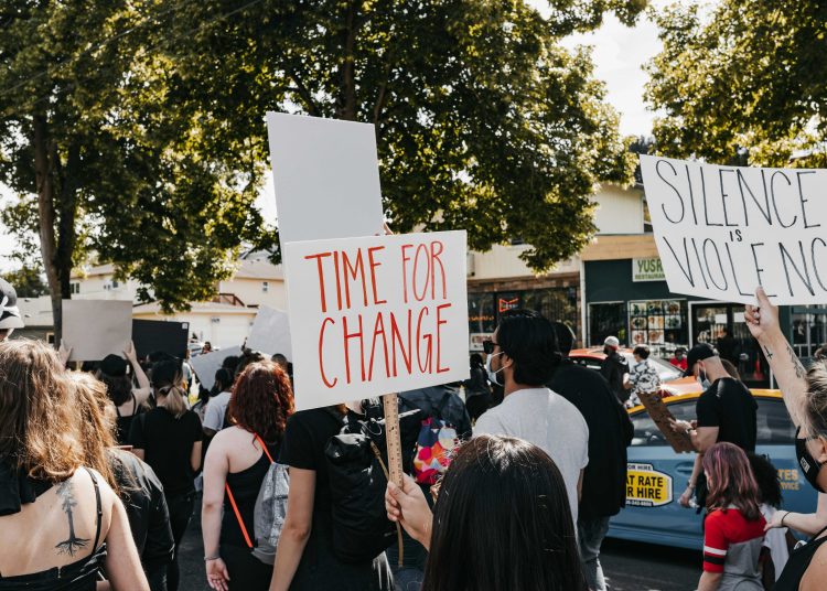 Peaceful protest. Photo by Duncan Shaffer on Unsplash