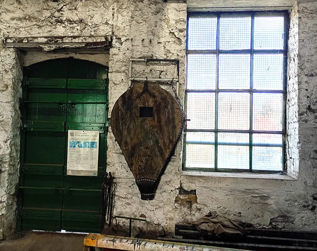 Blacksmith's shop, bellows, photo by Ray Casey