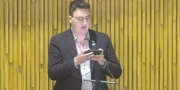Daniel Astley, Reform UK councillor for Benwell, Scotswood and Denton Burn, speaking at a Newcastle City Council meeting on 2 September 2026.