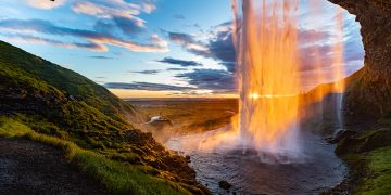 Iceland waterfall
